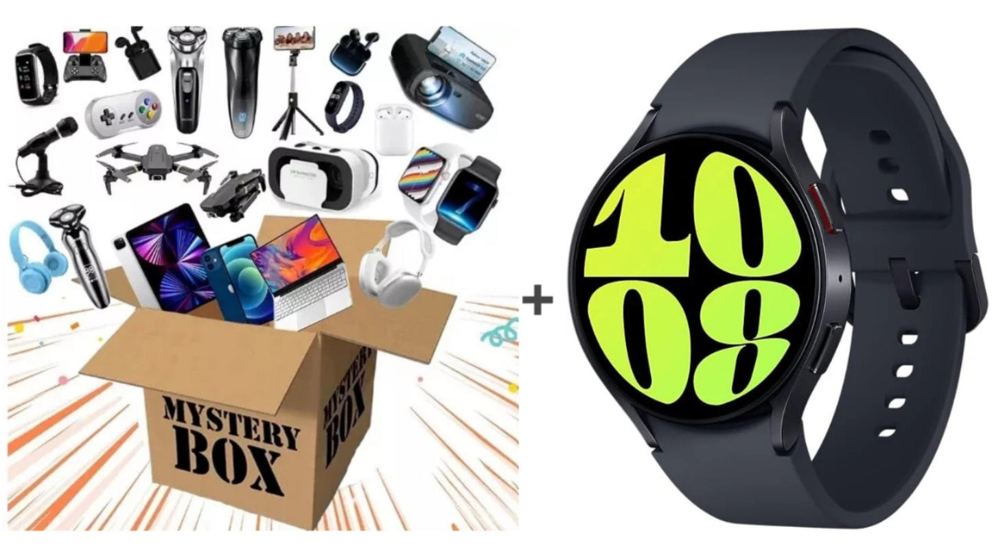 Oferta Reloj + caja sorpresa valorado 50€ mínimo con Samsung R940 Galaxy Watch 6 BT 44 mm Modelo DE Graphite