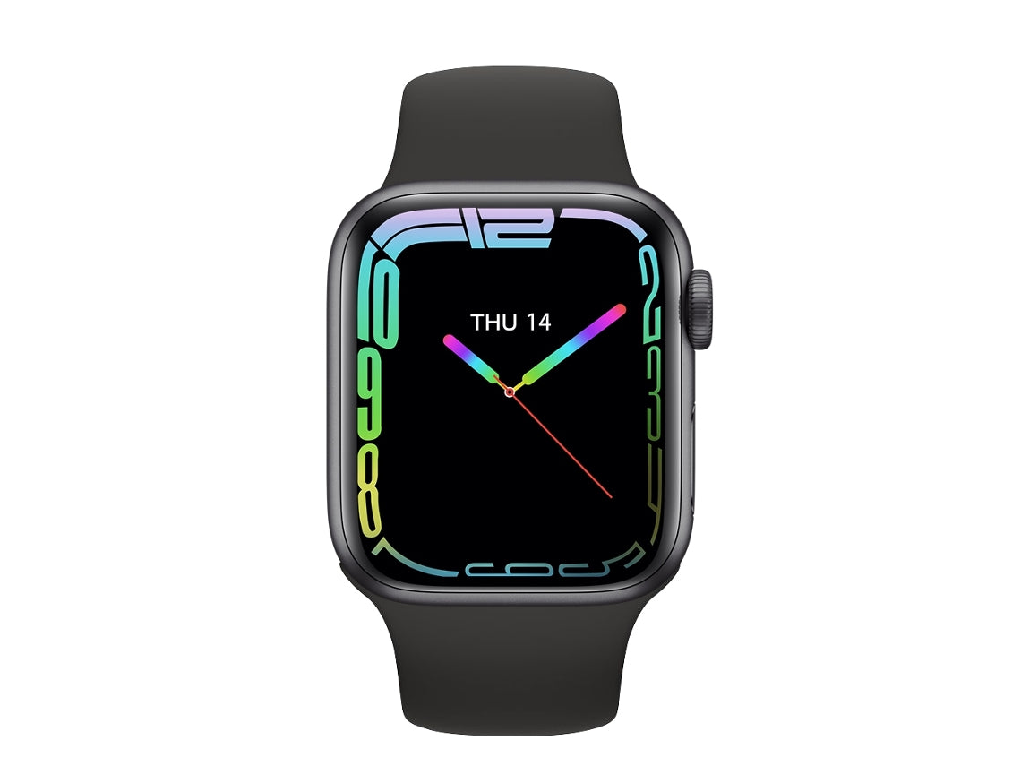 Reloj inteligente original IWO 8 Max para hombres y mujeres, rastreador de fitness, carga inalámbrica, NFC, Bluetooth, llamadas, reloj inteligente (negro)