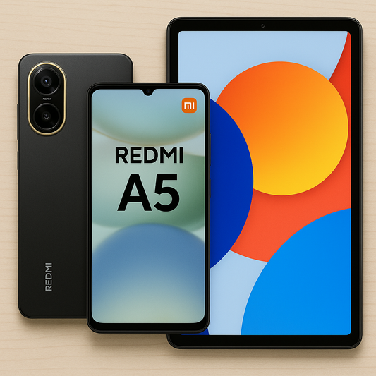 PACK XIAOMI Xiaomi Redmi A5 Smartphone 6.88" 4GB/128GB Dual SIM 4G 5200mAh+Tablet Xiaomi Redmi Pad SE 8.7″ 6RAM+128GB 4G WiFi