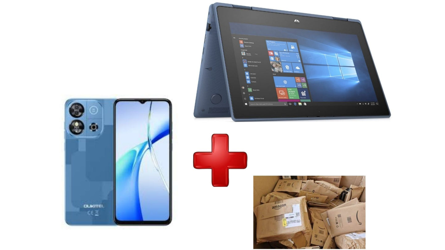 OFERTA OCTUBRE PACK HP X360+Telefonos Moviles Libres+PAQUETE SORPRESA AMAZON