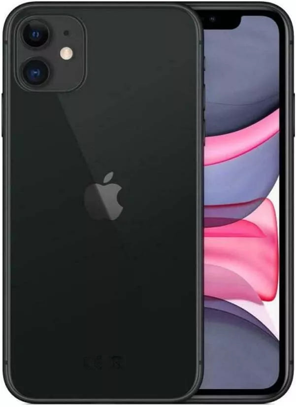 Telefono reacondicionado Iphone 11 negro 64 gb con la salud de la bateria al 80% o bateria cambiada